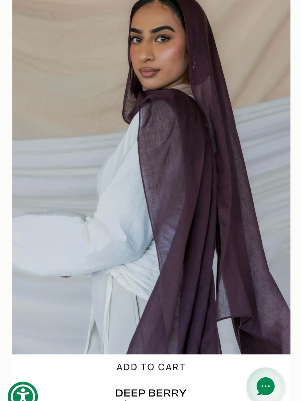 Vela Mini Modal Deep Berry Lightweight Hijab Scarf